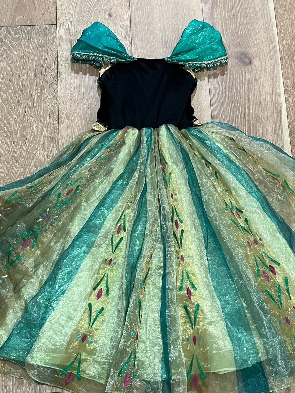 Disney Store Deluxe Frozen Anna Coronation Costume Dress Size 5/6